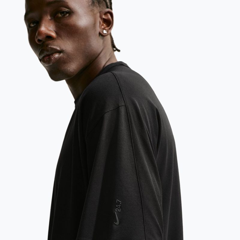 Vyriški treniruočių marškinėliai Nike 24.7 ImpossiblySoft Light black/black/dark smoke grey 4