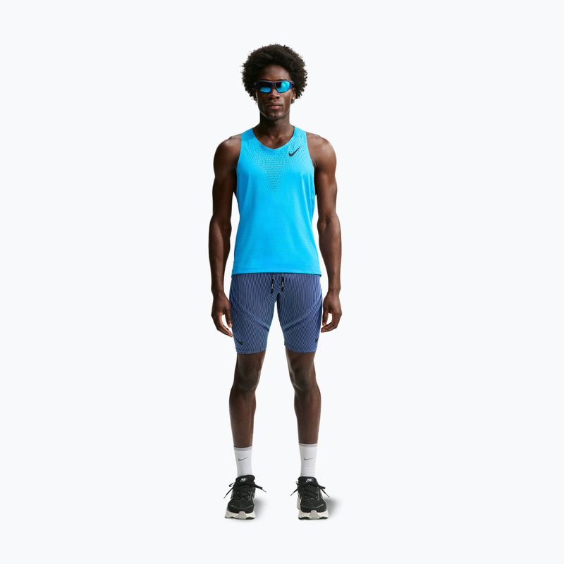 Vyriški bėgimo marškinėliai Nike AeroSwift light current blue/black 2