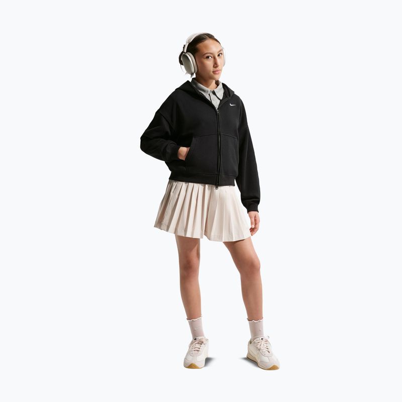 Vaikiškas džemperis Nike Sportswear Studio Fleece black/white 3
