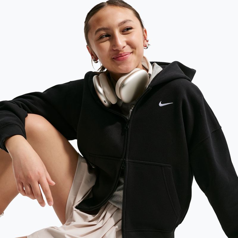 Vaikiškas džemperis Nike Sportswear Studio Fleece black/white 4