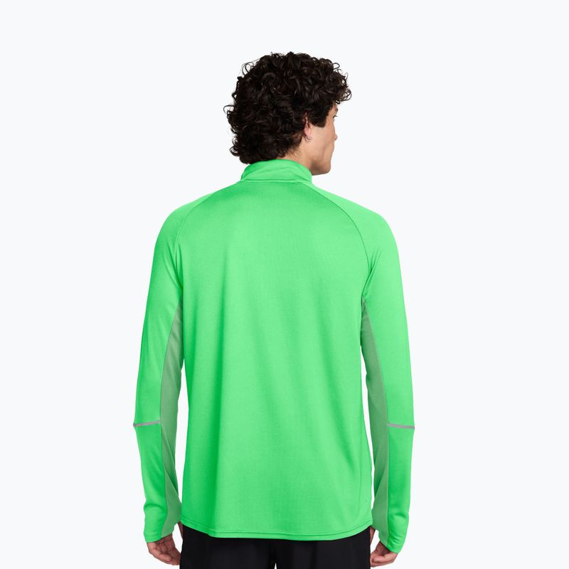 Vyriškas bėgimo džemperis Nike Miler Dri-Fit UV 1/2 Zip illusion green 2