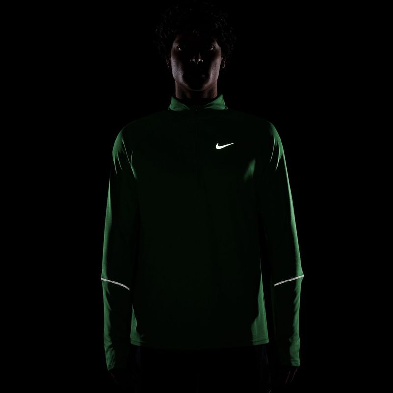 Vyriškas bėgimo džemperis Nike Miler Dri-Fit UV 1/2 Zip illusion green 4