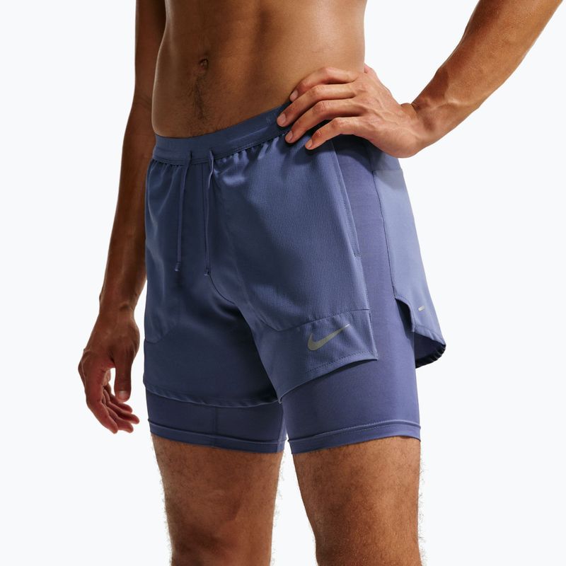 Vyriški bėgimo šortai Nike Stride diffused blue 5