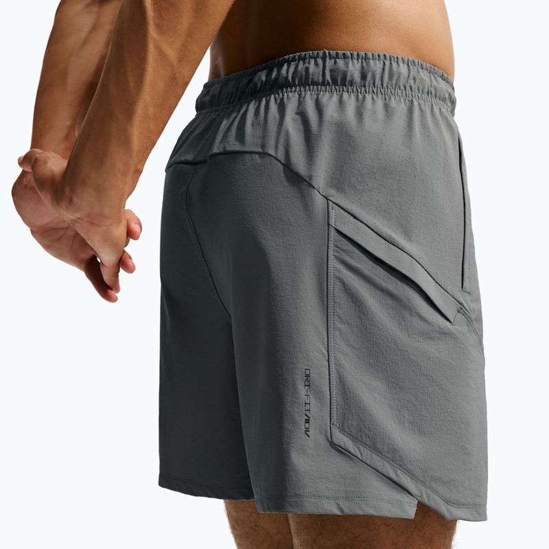 Vyriški treniruočių šortai Nike Pro Training smoke grey/smoke grey/black 4