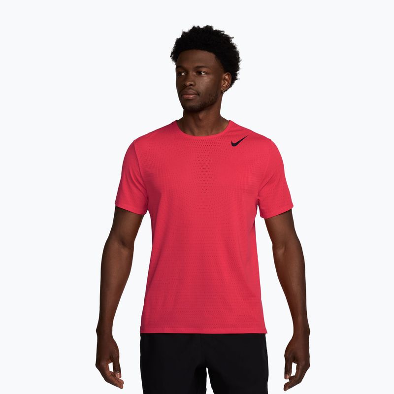 Vyriški bėgimo marškinėliai Nike AeroSwift fusion red/black
