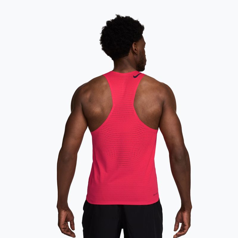 Vyriški bėgimo marškinėliai Nike AeroSwift fusion red/black 2