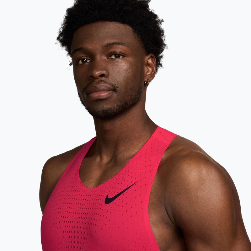 Vyriški bėgimo marškinėliai Nike AeroSwift fusion red/black 3