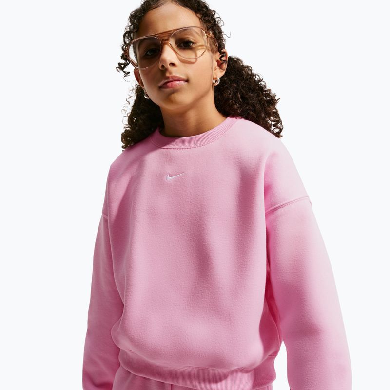 Vaikiškas džemperis Nike Sportswear Studio pink rise/white 4
