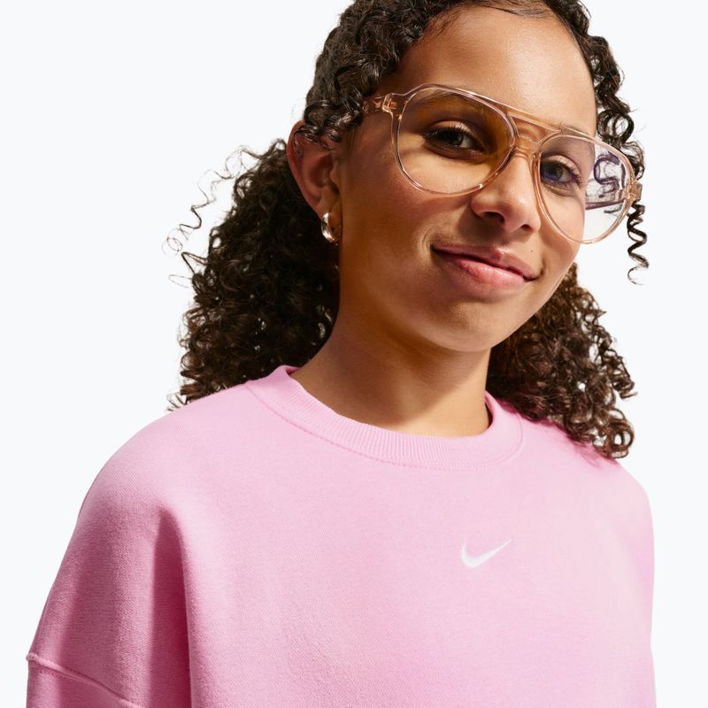 Vaikiškas džemperis Nike Sportswear Studio pink rise/white 6