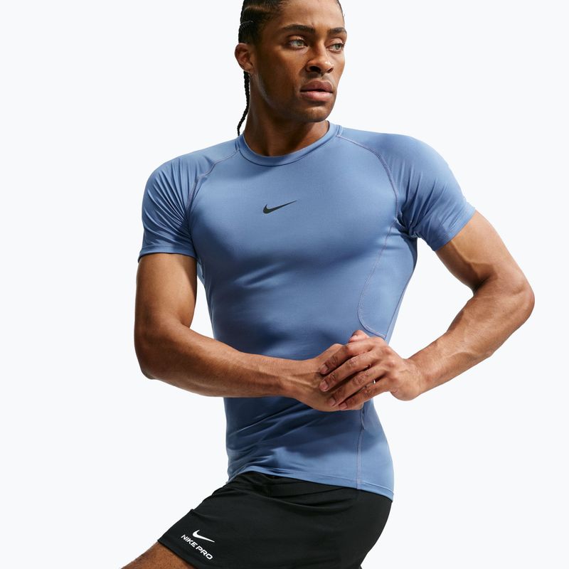 Vyriški treniruočių marškinėliai Nike Pro indigo storm/black 3