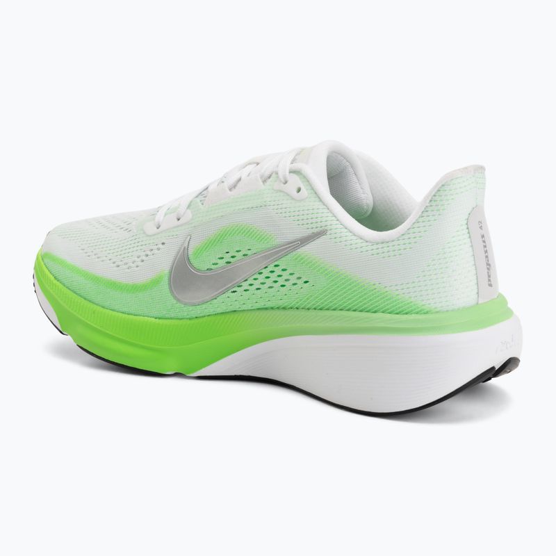 Moteriški bėgimo batai Nike Pegasus 42 white/green strike/metallic silver 3