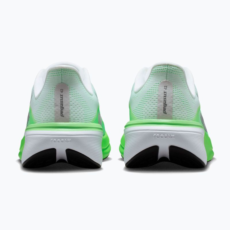 Moteriški bėgimo batai Nike Pegasus 42 white/green strike/metallic silver 6