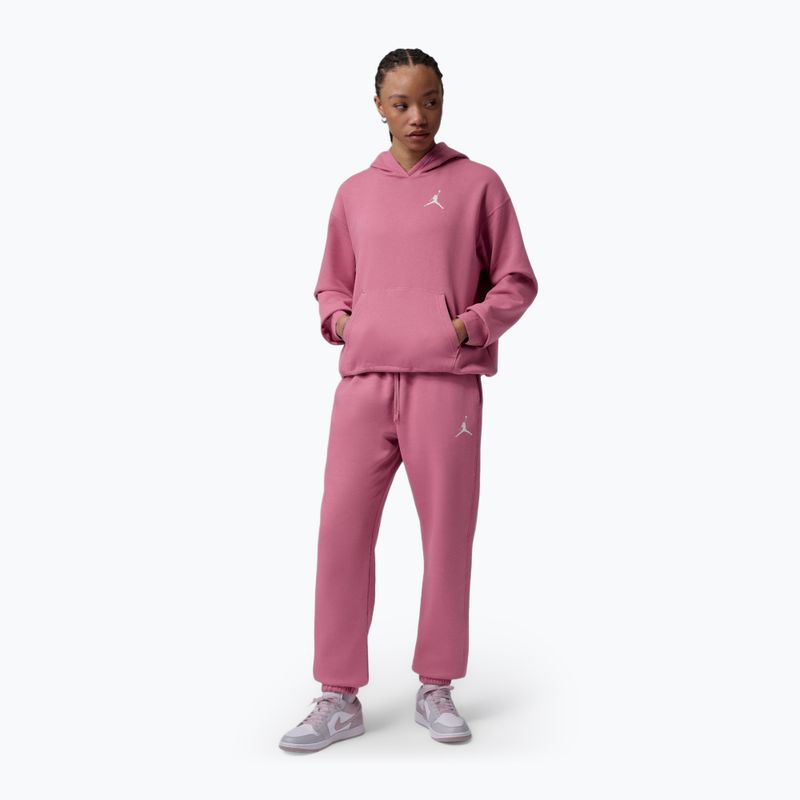 Moteriškas džemperis Jordan Fleece Hoodie desert berry/white 2