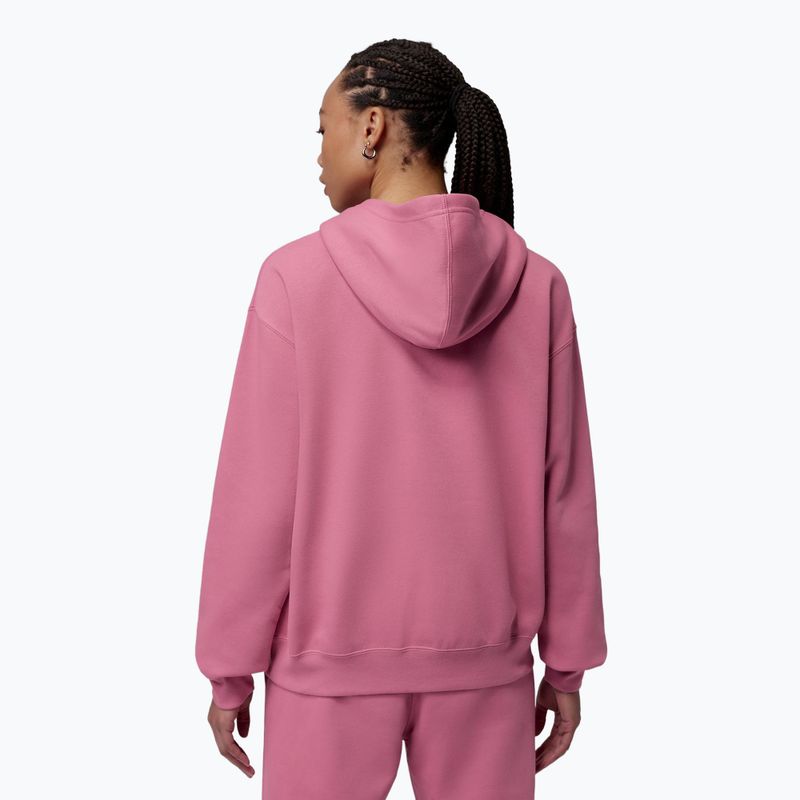 Moteriškas džemperis Jordan Fleece Hoodie desert berry/white 3