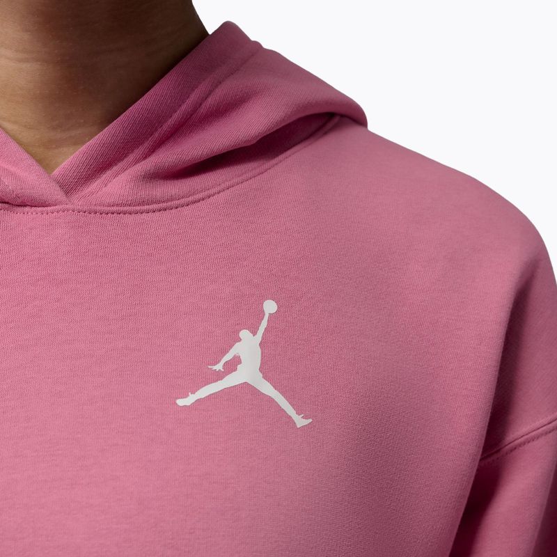 Moteriškas džemperis Jordan Fleece Hoodie desert berry/white 6