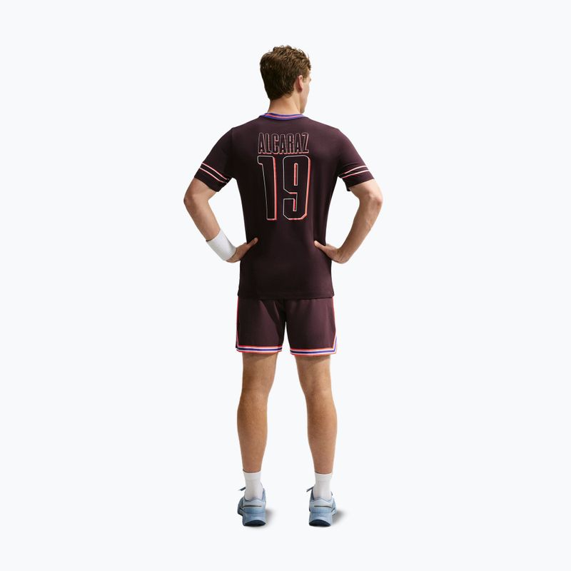 Vyriški marškinėliai Nike Court Dri-FIT Cotton burgundy ash 3