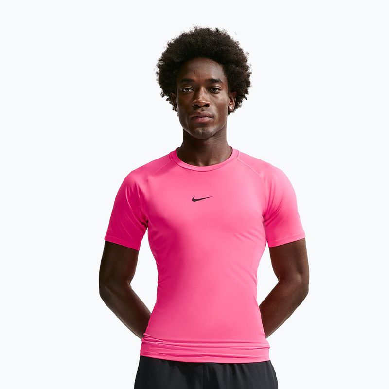 Vyriški treniruočių marškinėliai Nike Pro hyper pink/black