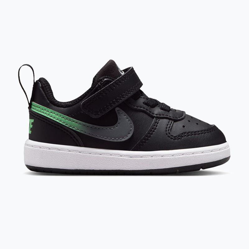 Vaikiški batai Nike Court Borough Low black/smoke grey/white/illusion green