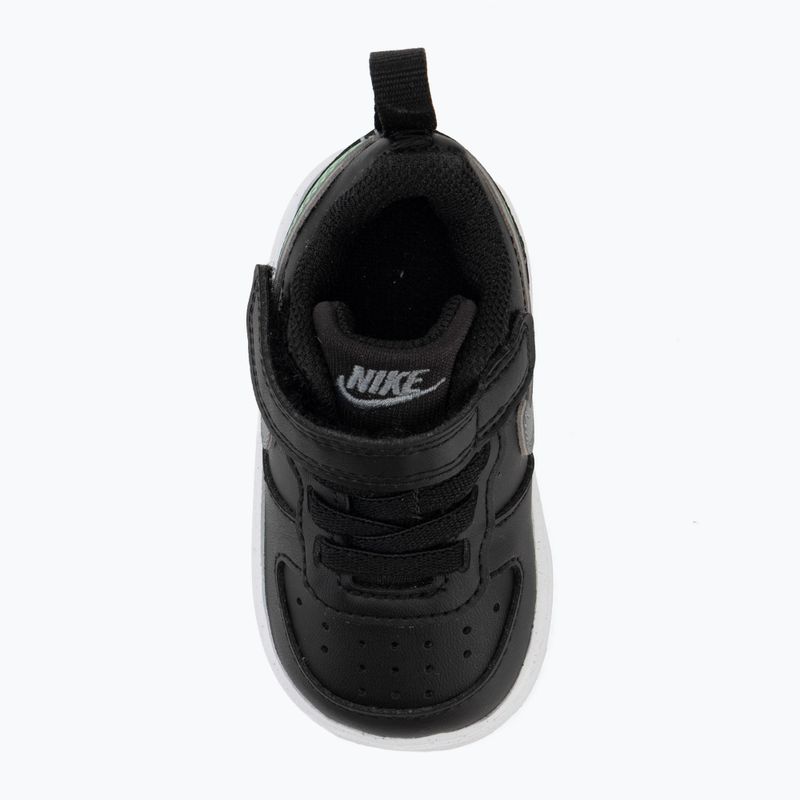Vaikiški batai Nike Court Borough Low black/smoke grey/white/illusion green 5