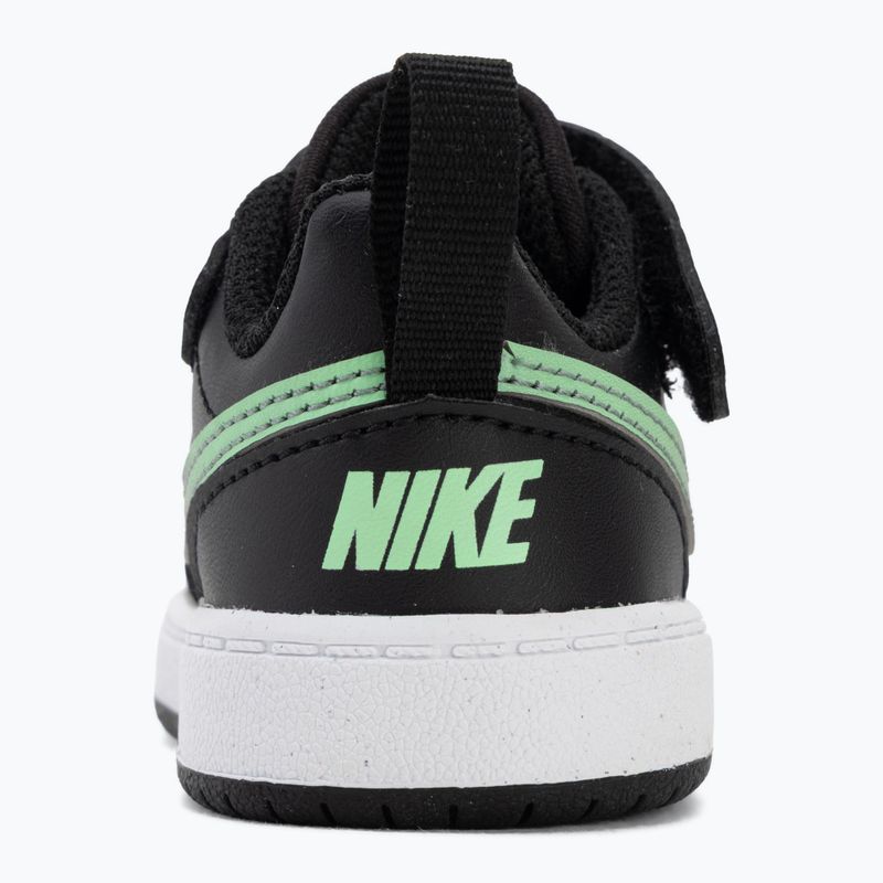 Vaikiški batai Nike Court Borough Low black/smoke grey/white/illusion green 6