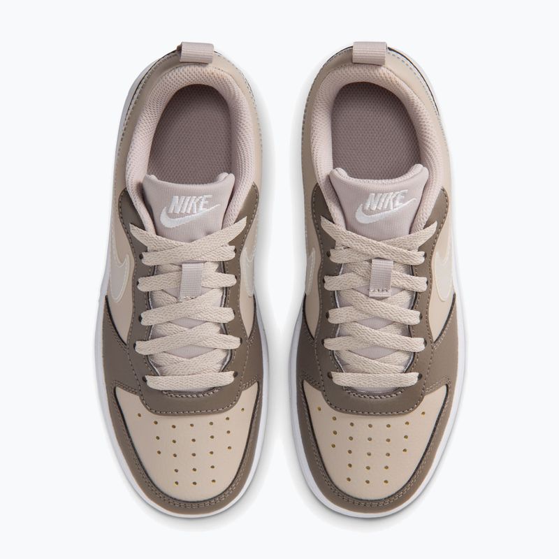 Vaikiški batai Nike Court Borough Low moon particle/cave stone/white/white 5