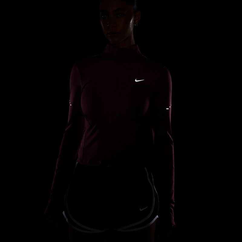 Moteriškas bėgimo džemperis Nike Swift Dri-Fit Full Zip pink smoke 4