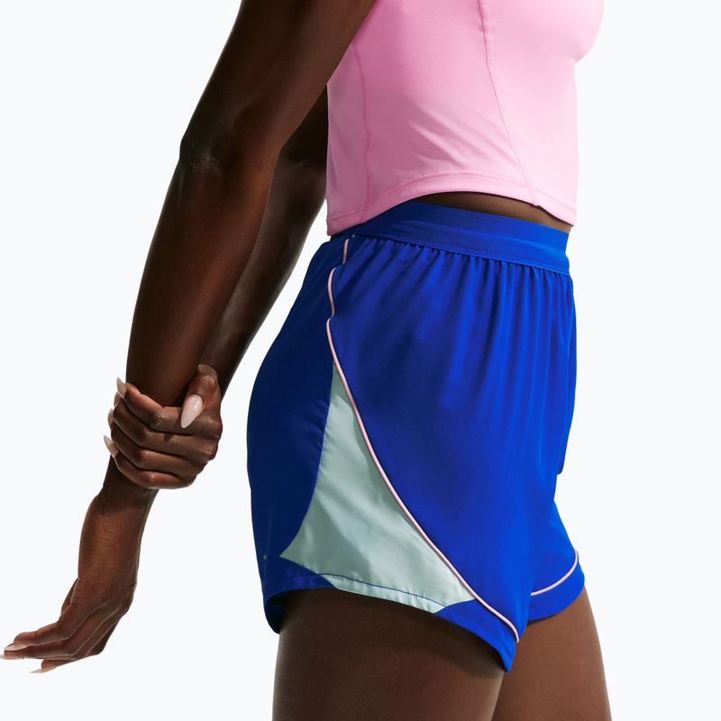 Moteriški bėgimo šortai Nike Tempo Dri-Fit Unlined old royal/football grey/pink rise 5