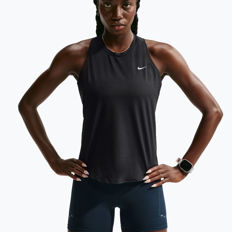 Moteriški bėgimo marškinėliai Nike Swift Dri-Fit Tank Top black 4