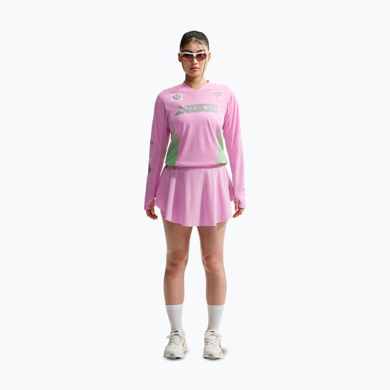 Moteriški bėgimo marškinėliai su ilgomis rankovėmis Nike Swift Jersey Top pink rise/illusion green 2