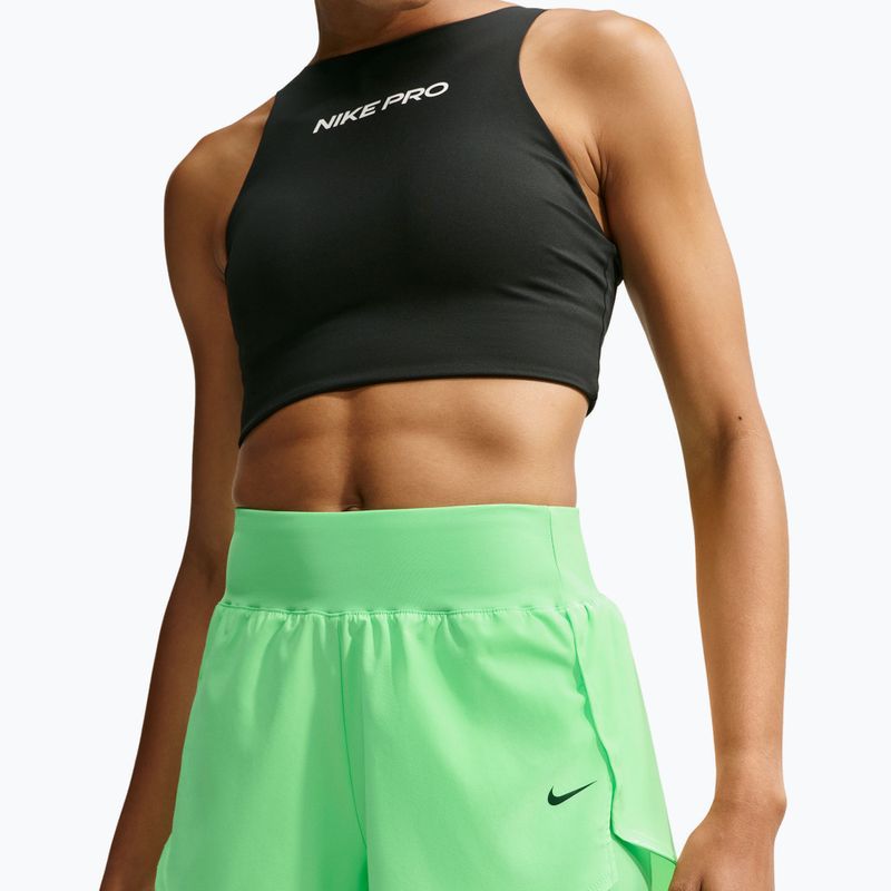 Moteriški treniruočių šortai Nike Pro Sculpt illusion green/black 4