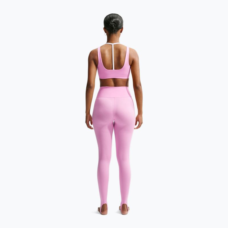 Moteriškos treniruočių tamprės Nike One pink rise/white 3