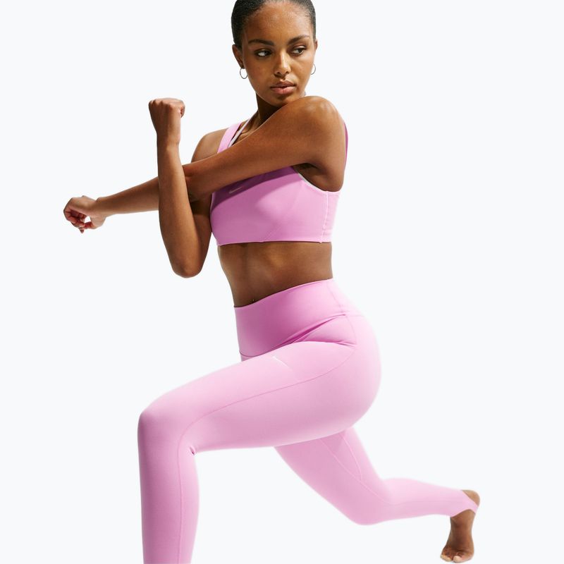Moteriškos treniruočių tamprės Nike One pink rise/white 8
