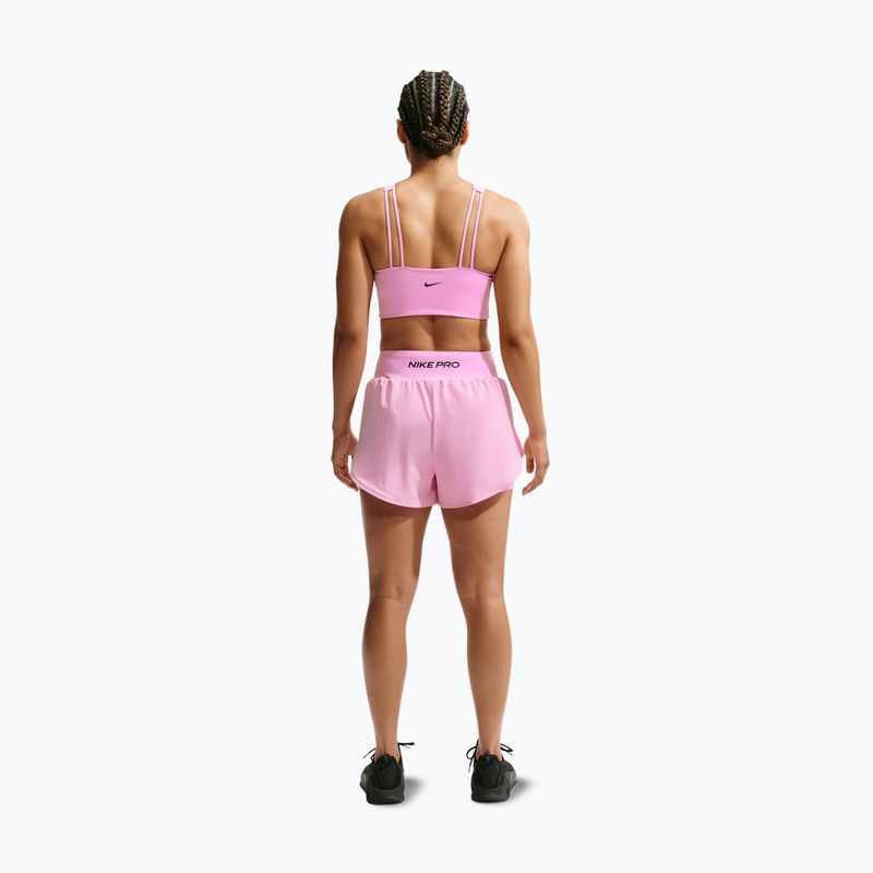Moteriški treniruočių šortai Nike Pro Sculpt pink rise/black 3
