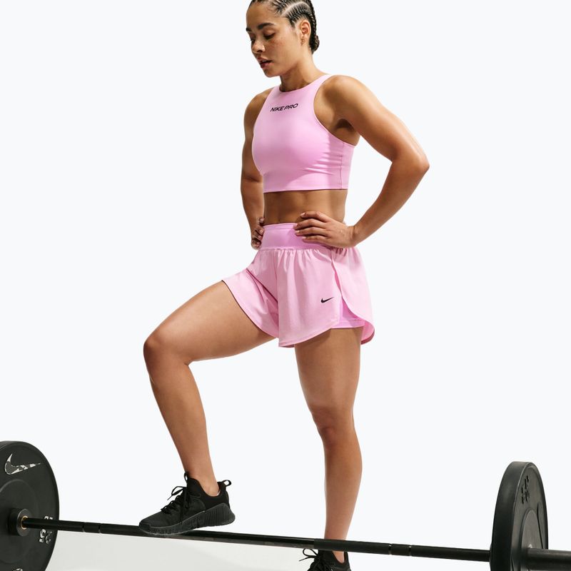 Moteriški treniruočių šortai Nike Pro Sculpt pink rise/black 6