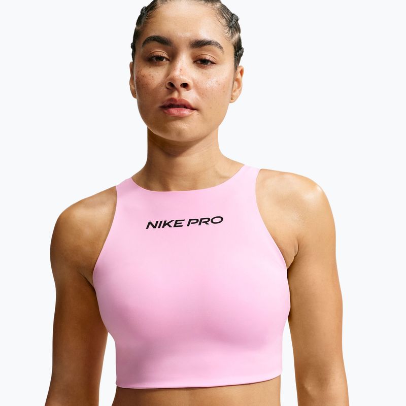 Sportinė liemenėlė Nike Pro Sculpt pink rise/black