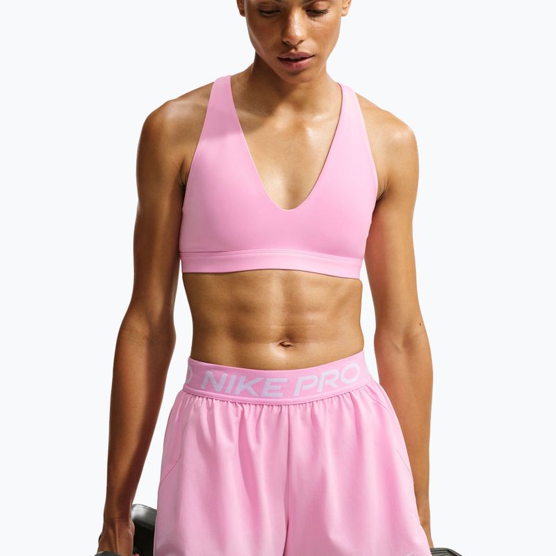 Sportinė liemenėlė Nike Indy Strappy pink rise/black 3