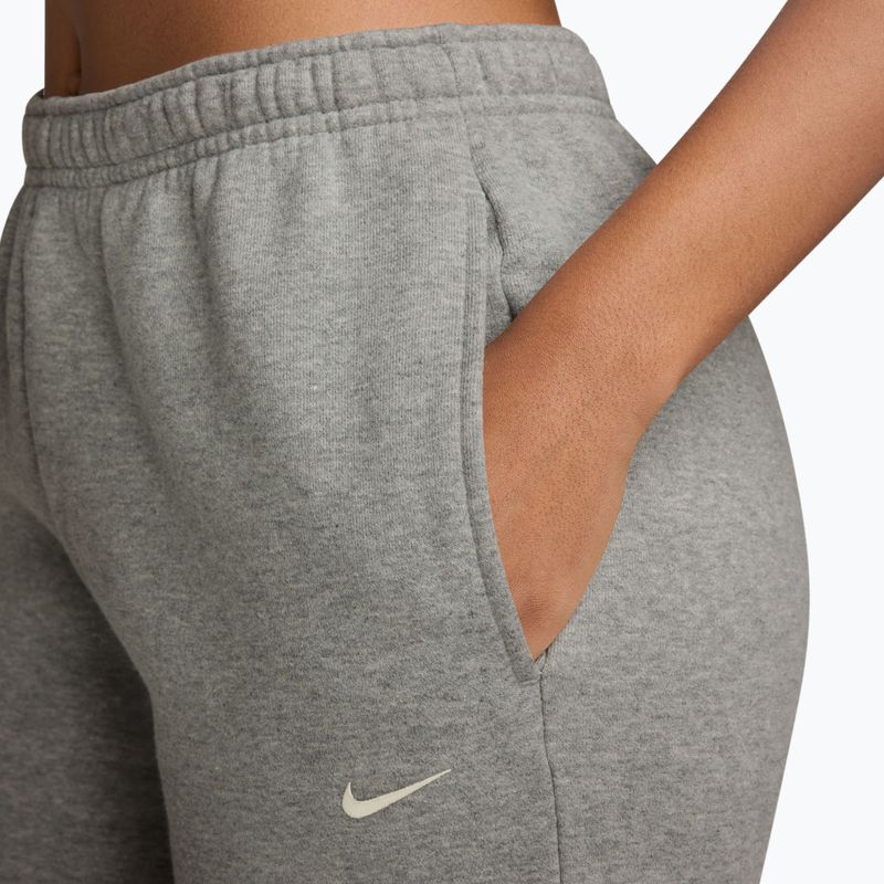 Moteriškos kelnės Nike Studio Fleece dark grey heather/sail 3