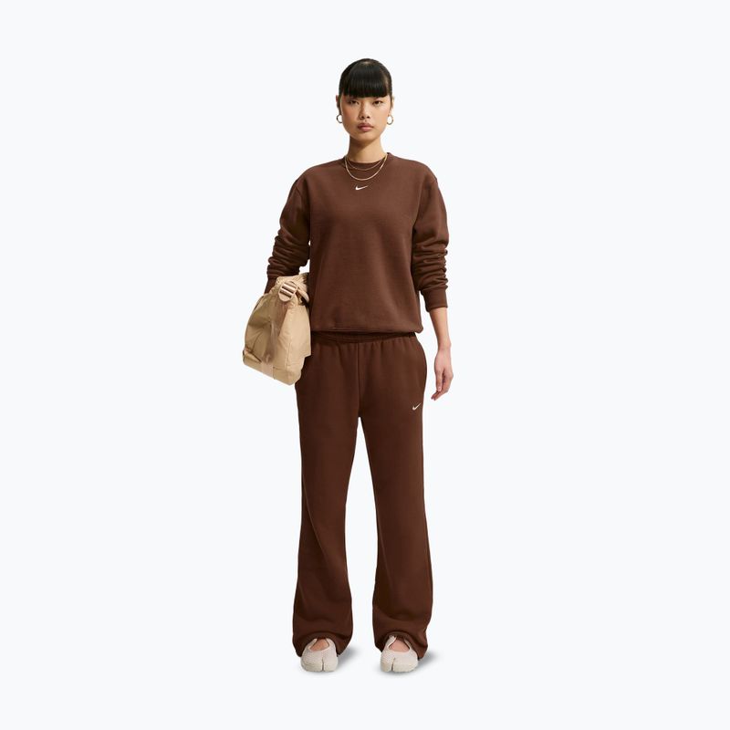 Moteriškas džemperis Nike Studio Fleece cacao wow/sail 2
