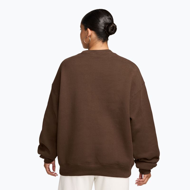 Moteriškas džemperis Nike Studio Fleece Medium Weight cacao wow/sail 2