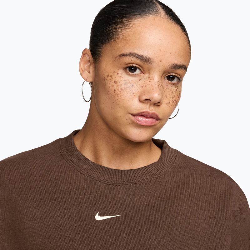 Moteriškas džemperis Nike Studio Fleece Medium Weight cacao wow/sail 3