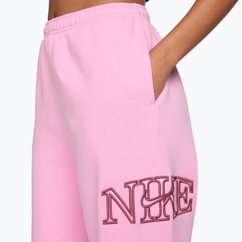 Moteriškos kelnės Nike Studio Fleece pink rise/pink smoke 3