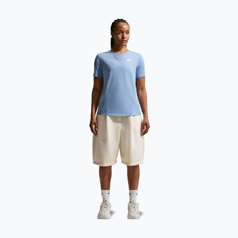 Moteriški marškinėliai Nike Sportswear Club Essentials work blue 7