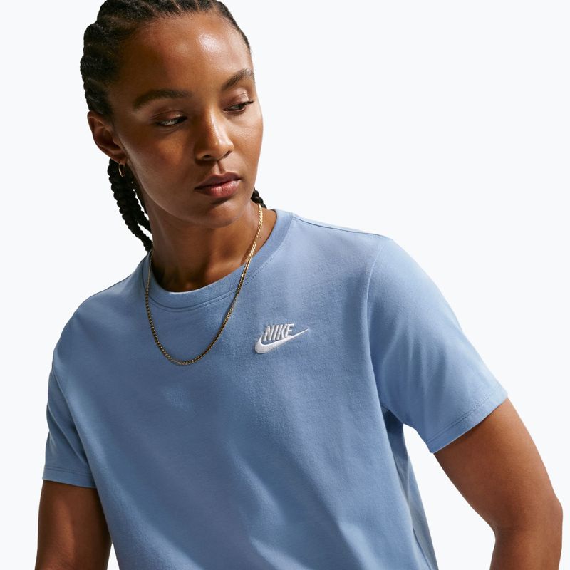 Moteriški marškinėliai Nike Sportswear Club Essentials work blue 5