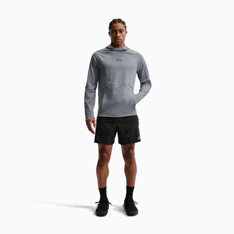 Vyriškas treniruočių džemperis Nike Pro smoke grey/black 2