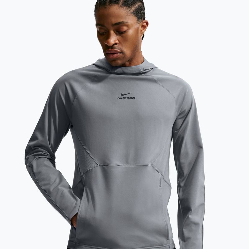 Vyriškas treniruočių džemperis Nike Pro smoke grey/black 4