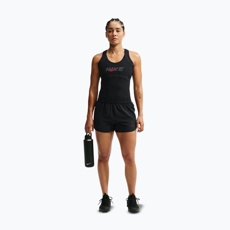 Moteriški treniruočių šortai Nike One black/black/university red 2