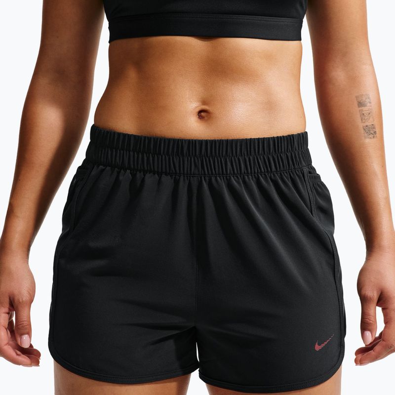 Moteriški treniruočių šortai Nike One black/black/university red 4