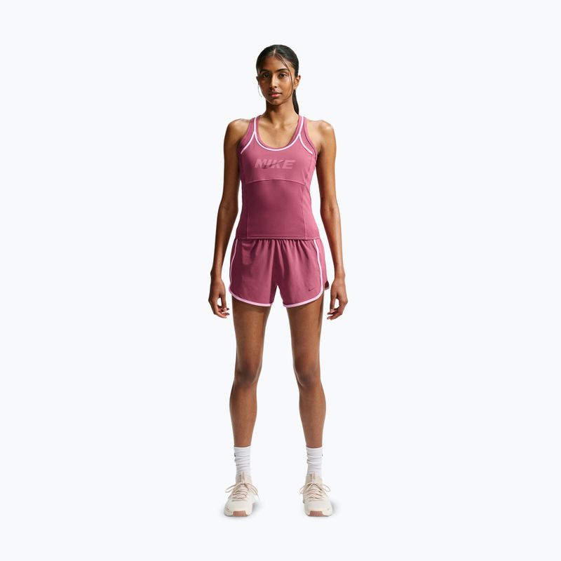Moteriški treniruočių marškinėliai Nike One pink smoke/pink rise/mystic dates/white 2
