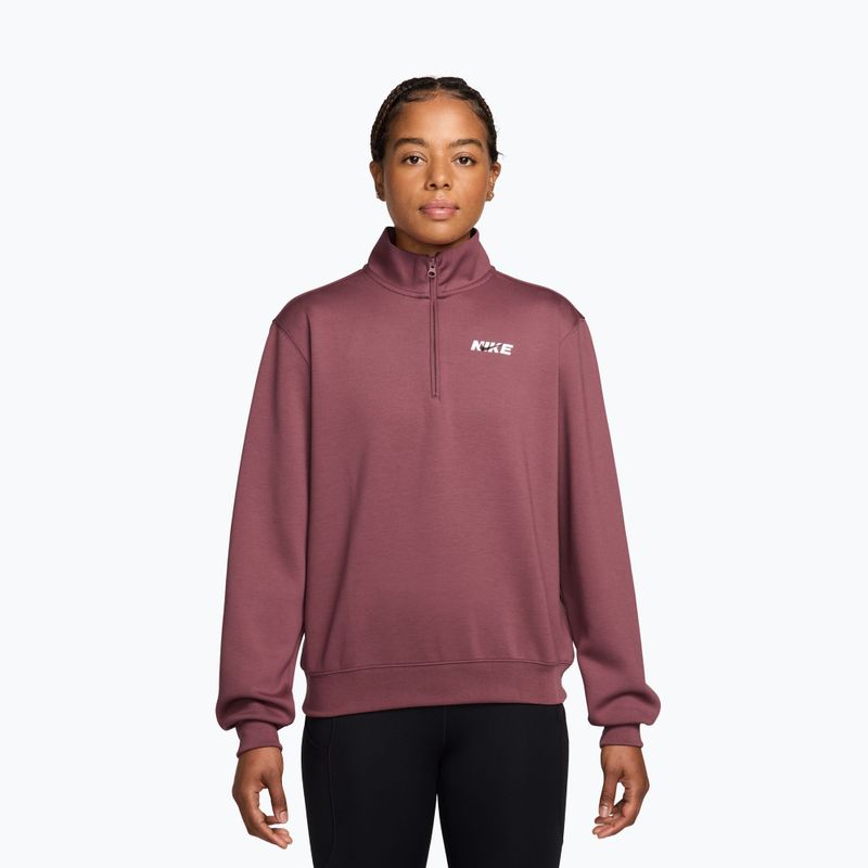 Moteriškas treniruočių džemperis Nike Studio Fleece Sport pink smoke/mystic dates/white