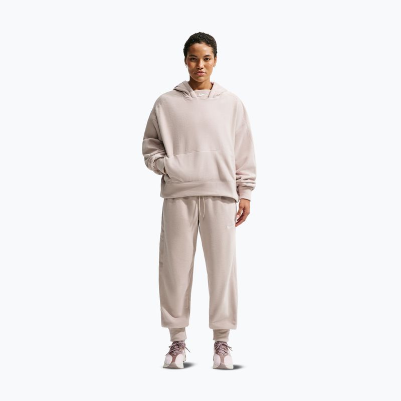 Moteriškas treniruočių džemperis Nike One Therma-FIT Oversized cream Ii/white 2